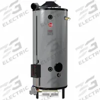 RHEEM Commercial Gas Water Heater: Natural Gas, 76 gal, 180,000 BTU, 68.81 in Ht (MPN G76-180-1). Key specifications — Display Sell UOM: EA; Market: Commercial; Standards: AHRI Certified; Brand: RHEEM; Low NOx: No; Water Connection Location: Front; Fuel Type: Natural Gas; Included Valves: Temperature and Pressure Relief.