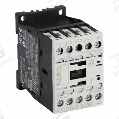 EATON Magnetic Contactor: Non-Reversing, 3 Poles, 3NO Contacts, 9 A - Non-Reversing IEC Contactors