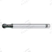 OSG Ball End Mill: Carbide, WXS Coated, 2 Flute, 4 mm Mill Dia, 6 mm LOC, 75 mm OAL (MPN 91110411)