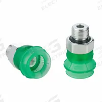 SCHMALZ Vacuum Pad Assembly: 1.5 Folds, M5, 11.3 mm Pad Dia, Elastodur ED, Green, 17.1 mm Pad Ht (MPN 10.01.06.03489). Key specifications — attr1019194: 10.01.06.03489; attr1019196: SCHMALZ; attr1019197: 65 A.