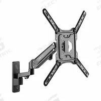 EATON TRIPP LITE Monitor/TV Articulating Arm: Wall, For 23 in to 55 in Screens, Max. 51 lb, 15° Up (MPN DWM2355S). Key specifications — Manufacturer Part Number: DWM2355S; Finish: Soft Rubber; Includes: (4) M6 x 30 Screws; Includes Mounting Hardware: Yes; Material: Steel; Mounting Location: Wall; Brand: EATON TRIPP LITE; Color: Black.