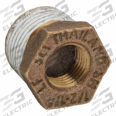 APPROVED VENDOR Metal Pipe Straight: Straight, 1/2 in x 1/4 in, Class 125, None Brass, PTFE - Threaded Low-Pressure Pipe Fittings for Potable Water with Thread Sealant