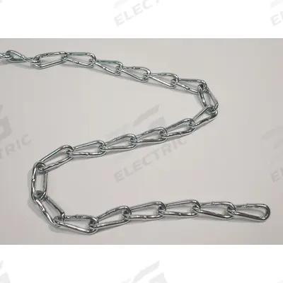 Dayton Twist Chain: Carbon Steel, 495 lb Working Load Limit, Twist, 1 1/4 in Link Inside Lg - Compact Welded Twist-Link Chains