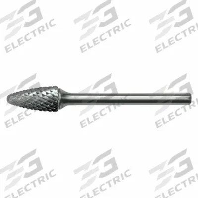 CLE-LINE Carbide Bur: Ball-Nosed Tree, SF-41, Double Cut, 1/8" x 1/4" Head - Double-Cut Ball-Nosed Tree Burs