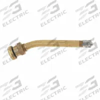 HALTEC Tire Valve: Metric Rim Hole Valve, Clamp-In, 27° Valve Stem Angle, L-Shape, Trucks, Brass (MPN 90 MS-27). Key specifications — Valve Type: Clamp-In; Thread Size: 0.305-32; Valve Shape: L-Shape; Color: Brass; Product Type: Metric Rim Hole Valve; Compatible Vehicle Type: Trucks; Material: Metal; Brand: HALTEC.