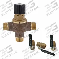 LEONARD VALVE Ball Valve: 3/4 in Inlet Connection Size, 3/4 in Outlet Connection Size, NPT, Brass (MPN 370-LF -BV). Key specifications — attr1037830: Ball Valve; attr1037827: LEONARD VALVE.