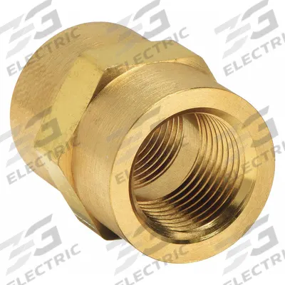 PARKER Metal Pipe Straight: Straight, Brass, 3/8 in x 3/8 in, 3,500 psi - Threaded Extreme-Pressure Instrumentation Pipe Fittings