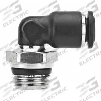 AIGNEP USA Push-Fit Elbow Fitting: 6 mm OD x 3/8 in Pipe Size, Push-to-Connect x Universal Thread (MPN 55110-6-3/8). Key specifications — Brand: AIGNEP USA.