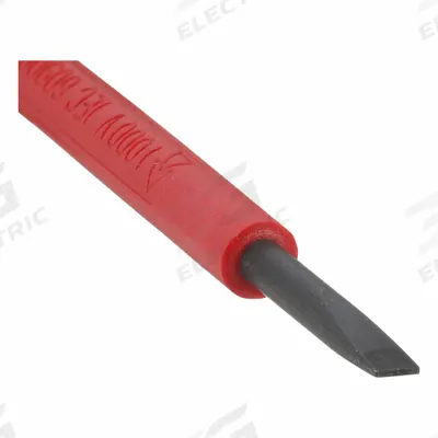 WIHA Insulated Slotted Screwdriver: Insulated Precision PicoFinish, 2.5 mm Tip Size - Insulated Precision Slotted Screwdrivers