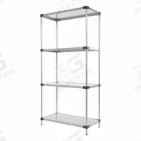 VESTIL Metal Shelving: 72 in x 36 in x 18 in, Solid Shelf, 600 lb Load Capacity per Shelf, Silver (MPN SSS-1836). Key specifications — Color: Silver; Brand: VESTIL.