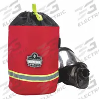 ERGODYNE Mask Bag: Bag, Nylon, Red, 8 1/2 in Lg (MPN 5080). Key specifications — Storage Type: Bag; Material: Nylon; Color: Red; Brand: ERGODYNE.