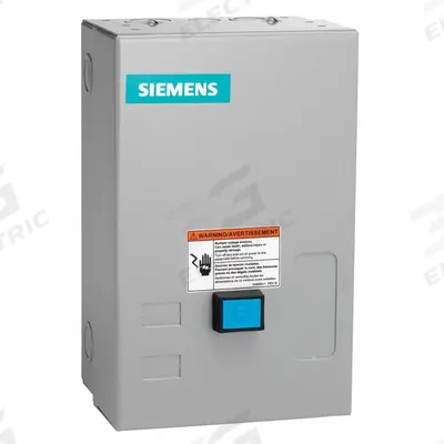 SIEMENS NEMA Magnetic Motor Starter: Non-Reversing, 3 Poles, NEMA Size 3, 90 A - Enclosed Non-Reversing Starters with Electronic Overloads