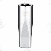 MILWAUKEE Socket Extension: Metric, 1/2 in Drive Size, 20 mm Socket Size, 6-Point, Deep, Chrome (MPN 45-34-2120). Key specifications — attr1204417: MILWAUKEE; attr1204392: Chrome.
