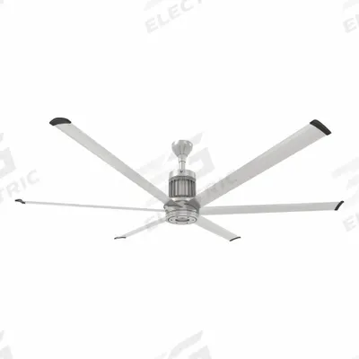 BIG ASS FANS Ceiling Fan: 15,576 cfm Airflow, 7 ft Blade Dia, 7 Speeds, 100 to 277V AC - Industrial HVLS Ceiling Fans