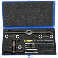 CHICAGO-LATROBE Drill Bit, Tap, and Die Set: 15 Pc, Metric (MPN 420368). Key specifications — attr1300648: Straight Flute.