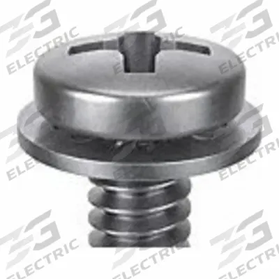 SEMS Screw: Internal Tooth, #6-32 Thread Size, 3/8 in Lg, Stainless Steel, Passivated - Machine Screws with Internal Tooth Lock Washers