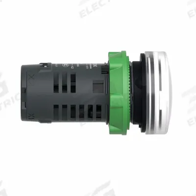 SCHNEIDER Pilot Light: 22 mm Panel Mounting Hole Dia, LED, White - LED Indicator Pilot Lights