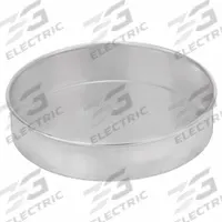 VOLLRATH Cake Pan: Round Cake Pan Pan, Aluminum, Uncoated, 9 7/16 in Overall Dia, 2 in Overall Dp (MPN 5347). Key specifications — Bead Closure: Closed Bead; Coating: Uncoated; Pan Style: Round Cake Pan; Perforation: Solid; Brand: VOLLRATH; Color: Silver; Material: Aluminum; NSF Certified: No.