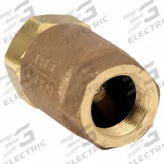 APOLLO Ball Cone Spring Check Valve: Ball, Inline Valve Body, Bronze, 2 1/2 in Pipe Size, Std, RPTFE (MPN 6110901). Key specifications — Ball Material: RPTFE; Brand: APOLLO.