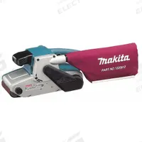 MAKITA Corded Belt Sander: 4 in Belt Wd, 24 in Belt Lg, 1 Abrasives Included, 1,440 SFPM, Dust Bag (MPN 9404). Key specifications — attr664065: Dust Bag; attr664061: Corded; attr664060: Belt Sander; attr658779: MAKITA.
