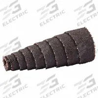 MERIT Cartridge Roll: Tapered, 3/4 in Dia x 1 1/2 in L, 1/8 in Pilot, Aluminum Oxide, 80 Grit, R228 (MPN 08834180886). Key specifications — Series: R228; Brand: MERIT.