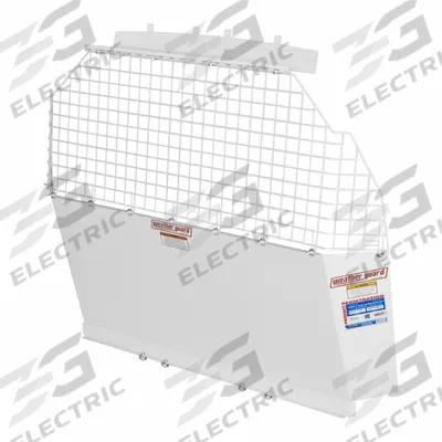 WEATHER GUARD Van Partition: Solid Panel, White, Steel, 48 1/2 in Overall Ht - Van Mesh Bulkheads without Door