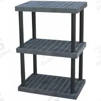 STRUCTURAL PLASTICS Plastic Shelving: 36 in x 24 in, 51 in Overall Ht, 3 Shelves (MPN S3624X3). Key specifications — Resistance Properties: Corrosion-Resistant; Frame Material: Plastic; Shelving Material: High Density Polyethylene; Brand: STRUCTURAL PLASTICS.