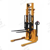 BIG JOE Stacker: 2,200 lb, 116 in Max Lifting Ht, Adj Fork, 42 in L x 4 in W Fork, Sealed Lead Acid (MPN S22-116). Key specifications — Brand: BIG JOE; Lift Mechanism: Hydraulic; Width Across Forks: 29-1/2 in.