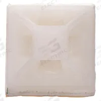 APPROVED VENDOR Cable Tie Mounting Pad: 0.14 in Slot Wd, 0.05 in Slot Ht, Natural, 100 PK (MPN 6EEE7). Key specifications — For Use With: Cable Ties from 18 To 51 lb Tensile Strength; Size: 0.75 in L x 0.75 in W x 0.19 in H; Color: Natural; Brand: APPROVED VENDOR.