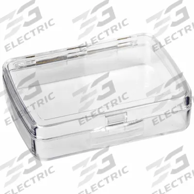 FLAMBEAU Storage Box: 2 7/8 in x 3 7/8 in x 1 1/8 in, Clear - Single-Compartment Small Parts Boxes