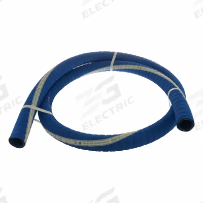 CONTINENTAL Suction and Discharge Hose: 4 in Hose Inside Dia., 200 psi, Blue - Polyethylene Bulk Potable Water Suction & Discharge Hoses with Corrugated EPDM Cover and Double Helix Wire Reinforcement