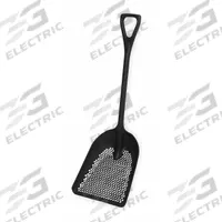 SEYMOUR MIDWEST Sifting Scoop: 1 Ribs, Plastic, #8 Blade Size, 14 in Blade Wd, 17 in Blade Lg, Black (MPN 49510GR). Key specifications — attr979006: Plastic; attr979016: Scoop Shovel; attr987921: #8; attr979009: SEYMOUR MIDWEST; attr979010: Black.