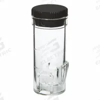 APPROVED VENDOR Vial: 8.95 in Body Dia, Black, Round (MPN 4165802). Key specifications — Self-Standing: Self-Standing; Brand: APPROVED VENDOR; Body Color: Black; Bottom Shape: Round.