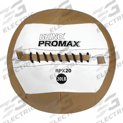 CHAMPION SPORTS Medicine Ball: 14 in Overall Dia, Brown - Slam Balls
