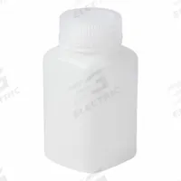 APPROVED VENDOR Reagent Bottle: 175 mL, 6 fl oz, HDPE, Colorless, 37 mm Screw Closure Size, Square (MPN 33601). Key specifications — Body Color: Colorless; Brand: APPROVED VENDOR; Closure Included: Yes; Graduated: No; Closure Attached: Attached.