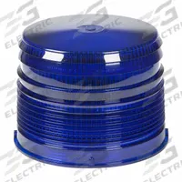 GROTE Replacement Lens: Round, Beacon Light, 4 1/8 in Ht - Vehicle Lighting, Polycarbonate, Blue (MPN 98225). Key specifications — Material: Polycarbonate; Compatible Light Type: Beacon Light; Brand: GROTE.