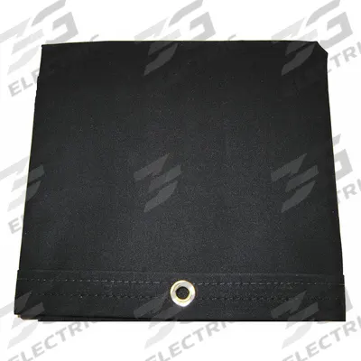 MAURITZON Tarp: 12 ft Lg, 7.75 ft Wd, Heavy Duty, 20 mil, Cotton Canvas, Black - Canvas Tarps