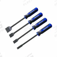 WESTWARD Gasket Scraper: Bld. Mat. Carbon Steel, Hdl. Mat. Plastic, Stiff, Straight Bld. Shape (MPN 832FA2). Key specifications — attr1004902: WESTWARD; attr1012057: Half; attr1014703: Plastic; attr1017570: Standard End; attr1029655: Straight; attr1034073: Bevel/ Offset.