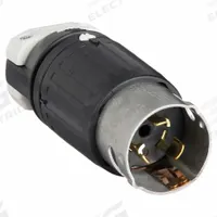 HUBBELL Locking Plug: Non-NEMA, Black/White, 250V AC, 50 A, 3 Pole, 4 Blade (MPN CS8365C). Key specifications — Brand: HUBBELL.
