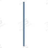 ASI GLOBAL Partition Column: Plastic Polymer, Pebble, Blue, 82 in Ht, 3 in Wd, 1 in Thick (MPN 40-90870353-9509). Key specifications — Inner Core Type: Polymer; Brand: ASI GLOBAL PARTITIONS; Color: Blue; Finish/Texture: Pebble.