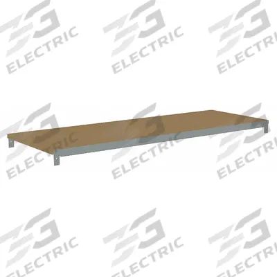 TENNSCO Shelf: 42 in x 15 in, 550 lb Load Capacity, Particleboard, Gray - Particleboard Decking Shelf Kits for Boltless Shelving