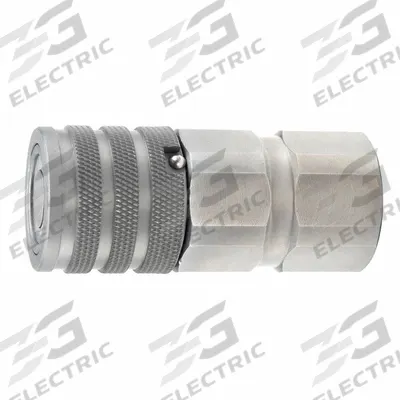 PARKER Body Assembly Coupling: 1/4 in, Steel, 3 g/min Max. Flow Rate, Push-to-Connect - FF Series Hydraulic Quick-Connect Coupling Bodies
