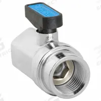 APPROVED VENDOR Manual Two-Way Ball Valve: 1/2 in, Nickel-Plated Brass, Straight, FNPT x FNPT, Wedge (MPN G-MVFP-50F). Key specifications — Brand: APPROVED VENDOR; Handle: Wedge.