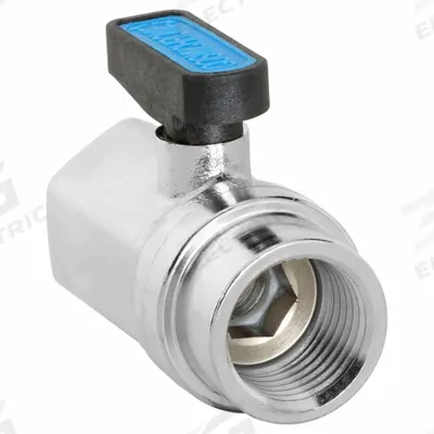 APPROVED VENDOR Manual Two-Way Ball Valve: 1/2 in, Nickel-Plated Brass, Straight, FNPT x FNPT - Mini Brass Ball Valves