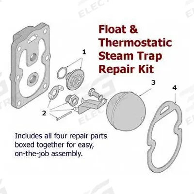 BARNES & JONES Steam Trap Repair Kit: For - Float & Thermostatic Repair Kits