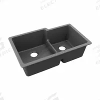 ELKAY Sink: 33 in Overall Lg, 20 1/2 in Overall Wd, 9 1/2 in Bowl Dp, 17 1/2 in_12 7/8 in Bowl Lg (MPN ELGULBO3322GT0). Key specifications — Brand: ELKAY; Color Family: Silver/Gray.
