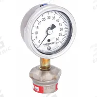 ASHCROFT Pressure Gauge with Diaphragm Seal: 0 psi to 60 psi, 1009/310-315, 2 1/2 in Dial, Glycerin (MPN 251009AW02L/310SSLXCG60). Key specifications — Brand: ASHCROFT; Gauge Case Liquid: None; Seal Fill Liquid: Glycerin; Gauge Case Material: 304 Stainless Steel; Seal Lower Housing Material: 316L Stainless Steel; Accuracy: ±1.50%.