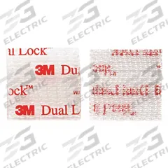 SCOTCH Hook-and-Loop Fastener: Square, 1 in Overall Wd, 1 in Overall Lg, Self-Mating, Clear, Acrylic (MPN RFD7020-VPESF). Key specifications — Brand: SCOTCH; Material: Polyolefin.