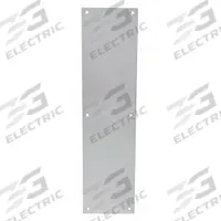 TRIMCO Door Push Plate: 3 in Wd, 12 in Ht, Stainless Steel (MPN 1001-1.710CU). Key specifications — Color: Gray; Material: Copper Alloy; Operation Type: Push; Brand: TRIMCO.