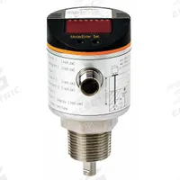 IFM Electronic Level Sensor: Guided Wave Radar, Vertical, For Water Media Type, 3/4 in NPT, NPT, Rod (MPN LR8300). Key specifications — Body Material: Stainless Steel; Mounting Orientation: Vertical; Stem Material: 316 Stainless Steel; Accuracy: +/-7 mm; Brand: IFM; Probe Material: 316 Stainless Steel; Nameplate Voltage: 18/30V DC; Probe Type: Rod.